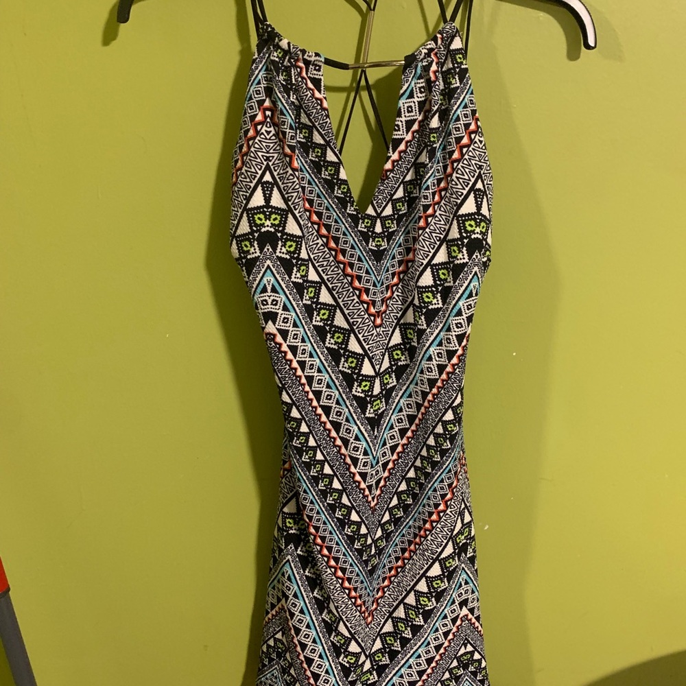 B. Darlin Size 9/10 pattern print colorful dress